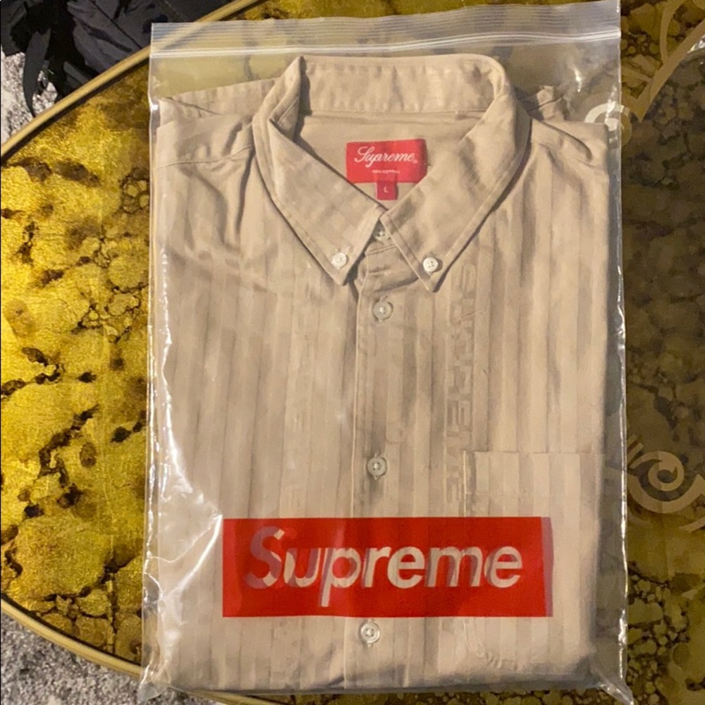 Jacquard Stripe Twill Shirt.